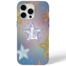 モノグラムのグリッター星