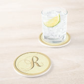 モノグラムのコースター-手紙R コースター (側面)