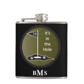 モノグラムのゴルフそれは穴にあります フラスク (正面)