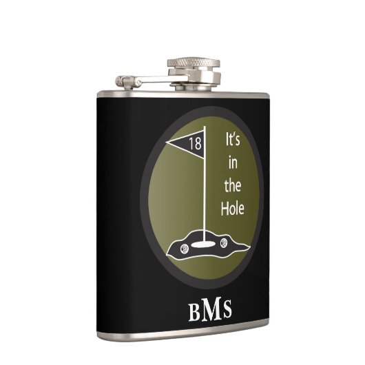 モノグラムのゴルフそれは穴にあります フラスク (右)