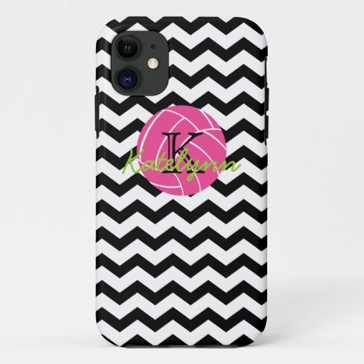 モノグラムのシェブロンのジグザグ形のバレーボールのiPhone 5の場合 Case-Mate iPhoneケース (裏面)