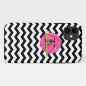 モノグラムのシェブロンのジグザグ形のバレーボールのiPhone 5の場合 Case-Mate iPhoneケース (裏面(横))