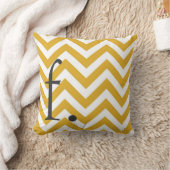 モノグラムのシェブロンの枕 クッション (ブランケット)