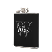 モノグラムのシックなFLASK_ "夫人" フラスク (左)