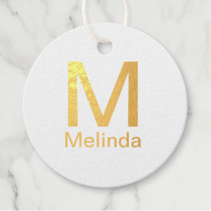 モノグラムのシンプル文字名の追加ミニマル詳細 フェイバータグ