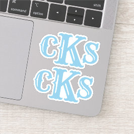 モノグラムのシール |ウェスタンモダンイニシャルラベル シール