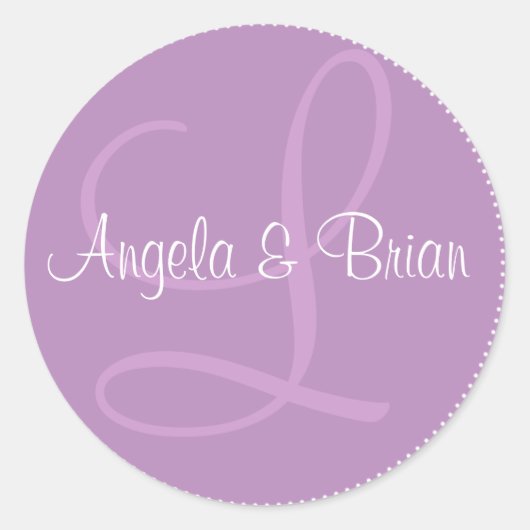 モノグラムのシール ラウンドシール (正面)