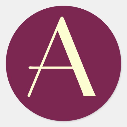 モノグラムのシール ラウンドシール (正面)