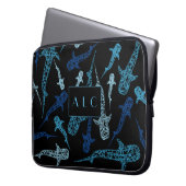 モノグラムのジンベイザメのラップトップの箱 ラップトップスリーブ (正面左)