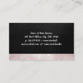 モノグラムのスクリプト |レザー《写真》ぼけ味 名刺 (裏面)