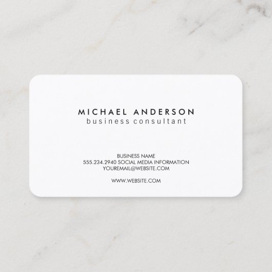 モノグラムのスクリプト 名刺 (裏面)