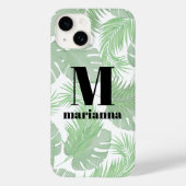 モノグラムのスタイリッシュイニシャルトレンディーパーム葉 Case-Mate iPhoneケース (裏面)