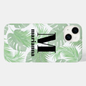 モノグラムのスタイリッシュイニシャルトレンディーパーム葉 Case-Mate iPhoneケース (裏面 (横))