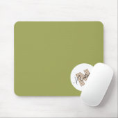 モノグラムのスタイリッシュシンプルデザインナチュラル マウスパッド (マウス)