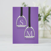 モノグラムのスターアップアイロンズパープルエクストリアン サンキューカード (スタンド正面)