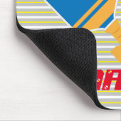 モノグラムのストライプ選手青緑 マウスパッド (コーナー)