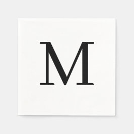 モノグラムのズ結婚ナプキンクラシックデザイン スタンダードカクテルナプキン