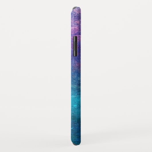 モノグラムのターコイズおよび緑のはすの花 Case-Mate iPhoneケース (裏面/右)