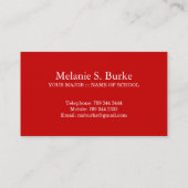 モノグラムのダマスク織の名刺 名刺 (裏面)