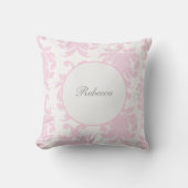 モノグラムのダマスク織の装飾用クッション クッション (正面)