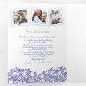 モノグラムのチューリップの物語結婚献納 三つ折りプログラム (内部最初)