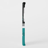 モノグラムのティール（緑がかった色）の白黒のピアノ鍵およびノート Case-Mate SAMSUNG GALAXYケース (裏面/左)