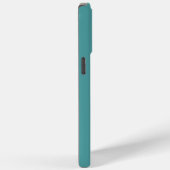 モノグラムのティール（緑がかった色） Case-Mate iPhoneケース (裏面 / 右)