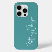 モノグラムのティール（緑がかった色）