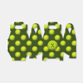 モノグラムのテニスボールのスポーツパターン、 フェイバーボックス (折り畳みなし)