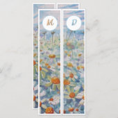 モノグラムのデイジー2ブックマーク (正面/裏面)