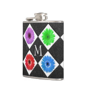 モノグラムのデイジー フラスク (左)