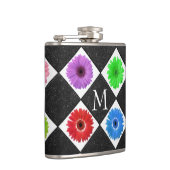 モノグラムのデイジー フラスク (右)