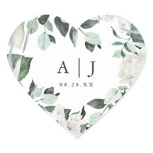 モノグラムのデート結婚が聞こえる美しい緑