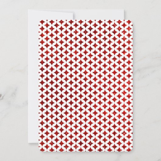 モノグラムのトランプを使った結婚式の写真 保存日 セーブザデート (裏面)