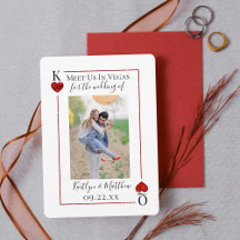 モノグラムのトランプを使った結婚式の写真　保存日