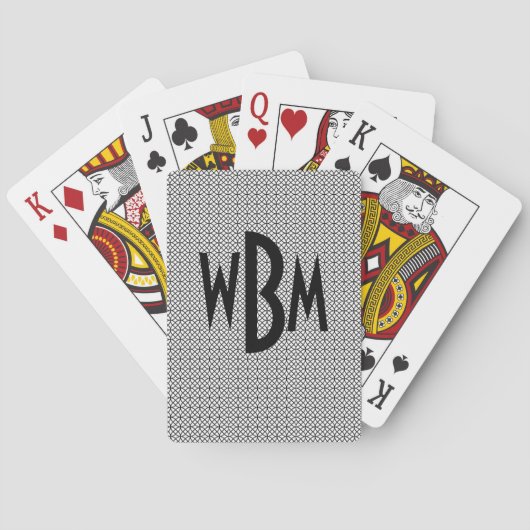 モノグラムのトランプ トランプ (裏面)