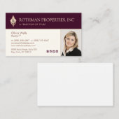 モノグラムのドアノッカー実在エステートフォトビジネス 名刺 (正面/裏面)