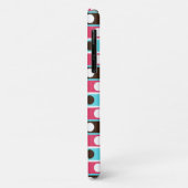 モノグラムのドカラフルットとストライプパターン Case-Mate iPhoneケース (裏面/左)