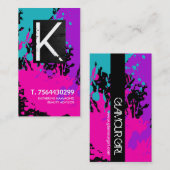 モノグラムのネイリストの名刺 名刺 (正面/裏面)