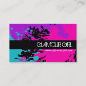 モノグラムのネイリストの名刺 名刺 (裏面)