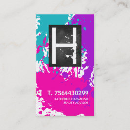 モノグラムのネイリストの名刺 名刺