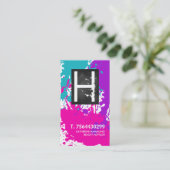 モノグラムのネイリストの名刺 名刺 (スタンド正面)