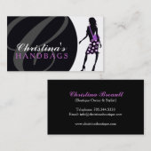 モノグラムのハンドバッグデザイナー名刺 名刺 (正面/裏面)