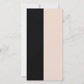 モノグラムのハートの結婚セージのピンクのメニュー (裏面)