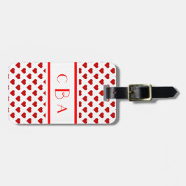 モノグラムのハート ラゲッジタグ