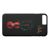モノグラムのバイオリン音楽iPhone 7のプラスの場合 Case-Mate iPhoneケース (裏面(横))