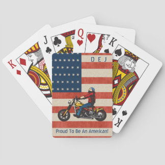 モノグラムのバイクもしくは自転車に乗る人誇りを持ったはアメリカ人 トランプ