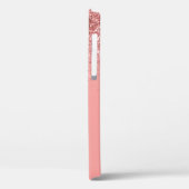 モノグラムのバラ金ゴールドグリッタースエレガントクリプト Case-Mate iPhoneケース (裏面 / 左)