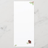 モノグラムのバラ-Corsageメニューカード メニュー (裏面)