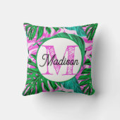 モノグラムのパーソナライズされた熱枕 クッション (裏面)